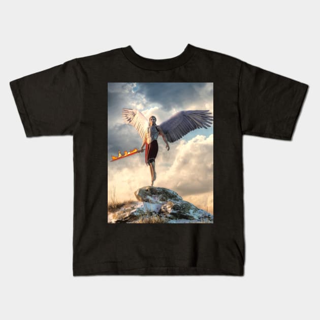 Archangel Kids T-Shirt by DanielEskridge